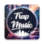 trap music stream android application logo